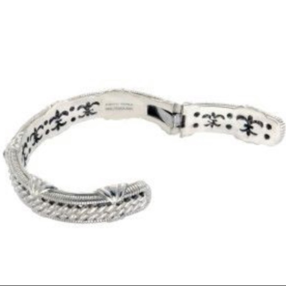 Judith Ripka Hinged Amethyst Bracelet - Picture 3 of 5